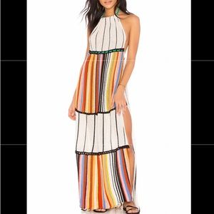 Free People Mardi Gras Crochet Maxi Dress